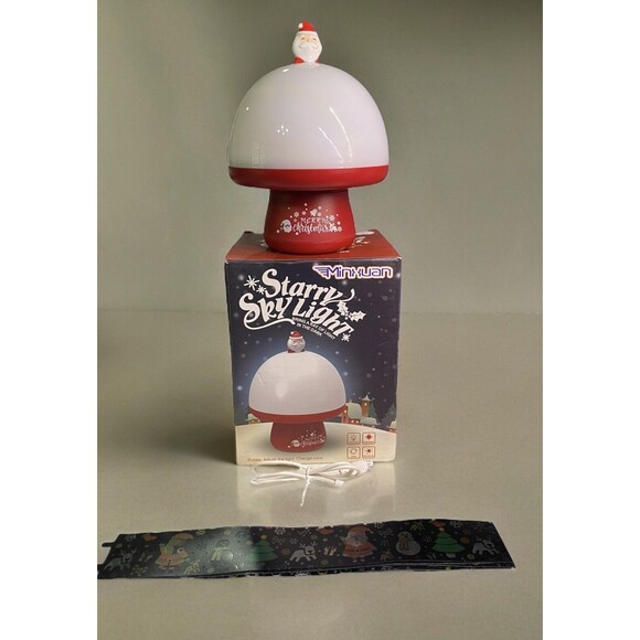 Christmas Rotating Sky Light Lamp w/Color Changing Santa Theme Music Minxuan - Picture 1 of 8